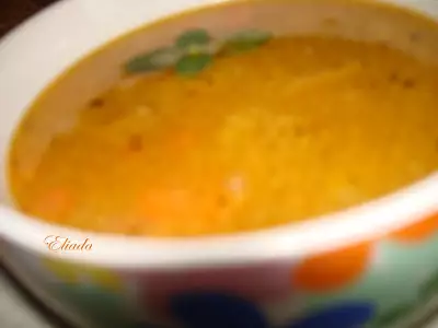 Мясной суп из чечевицы