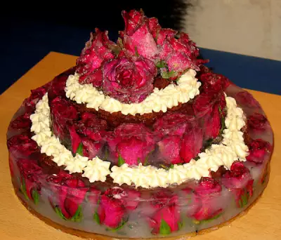 Торт стеклянная свадьба