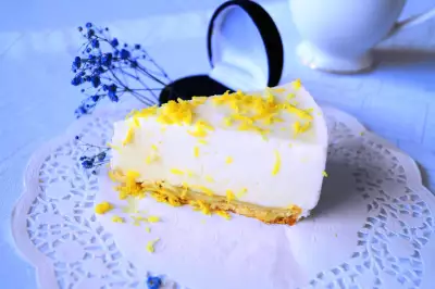 Лимонный торт-суфле "полночь в париже"