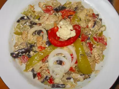 "лето" - салат из печёных овощей по-болгарски