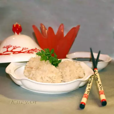 Жемчужные шарики куриные шарики в рисовой оболочке
