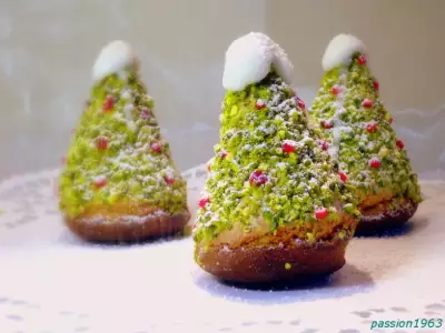 Бисквитное пирожное  "рождественская елочка" (съедобные подарки)