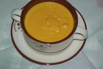 Морковный суп с имбирем.