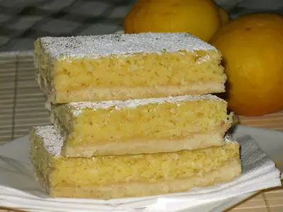 Лимонно-кокосовый пирог (lemon-coconut-slice)