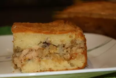 Балтийский пирог с рыбой и рисом