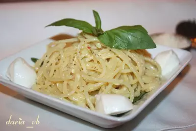 Спагетти в сливочно-лимонном варианте
