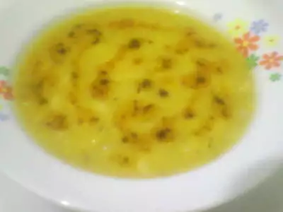 Суп-пюре из красной чечевицы(с мятой)