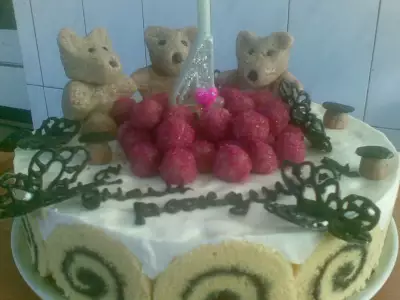 Торт "с днем рождения"