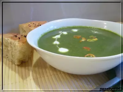 Витаминный изумрудный суп со шпинатом и зеленым горошком лето зимой