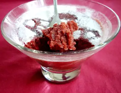 Кекс красный бархат (red velvet) за 40 секунд в свч