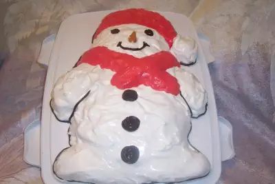 Торт"снеговик"