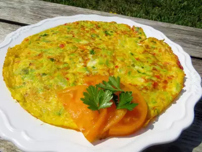 Что еще приготовить из кабачка? идеальный летний завтрак - омлет с кабачком и овощами