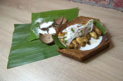 Жареные бананы с ромом и кокосовым орехом