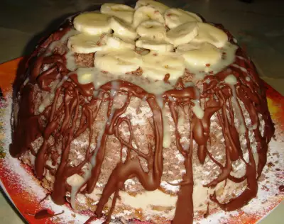 Тортик"шоколадно-банановый купол"