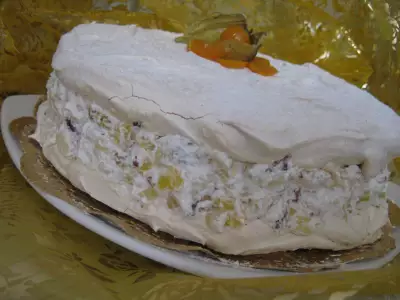 Меренговый  торт-десерт "тропический" (tropical meringue)