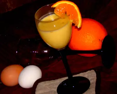 Безалкогольный еggnog с апельсином