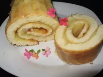 Рулет с лимонным курдом