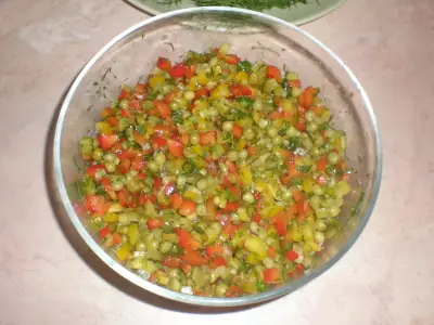 Овощной салат бисер