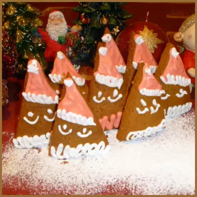 Печенье пряничное "новогодние снеговички"
