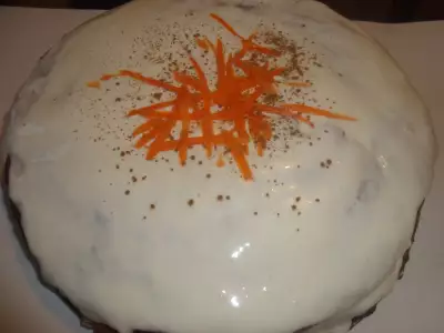 Морковный торт  " оранжевое чудо"