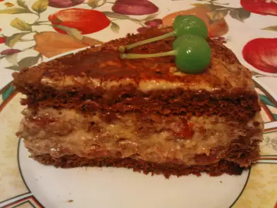 Торт вишня подшофе