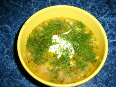 Суп рыбный (из семги)
