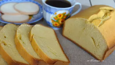 Хлеб кукурузно-яичный без дрожжей для шефа (хлебопечка)