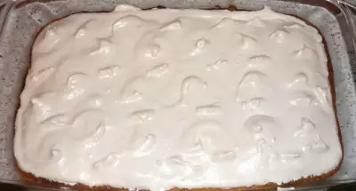 Пирог "брусника под снегом"