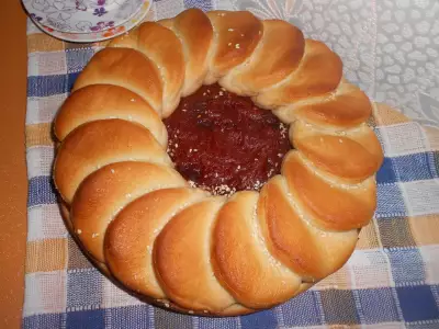 Постный тыквенно-сливовый пирог