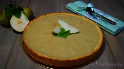 Пирог с грушами и заварным кремом. необыкновенно вкусный пирог. видео