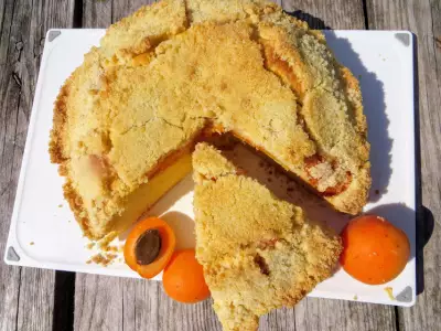 Всегда нарасхват, потому что вкусный! пирог с абрикосами и штрейзелем