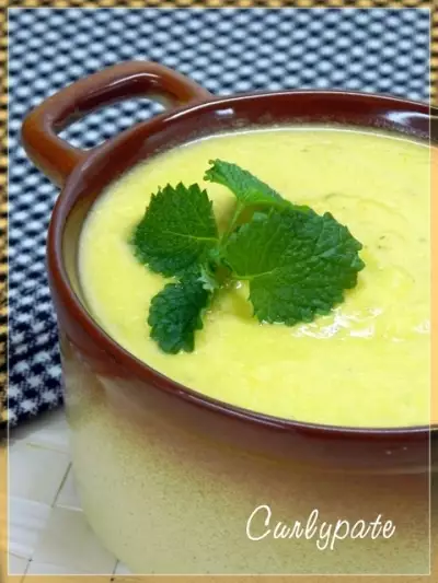 Сливочно-мятный овощной крем-суп