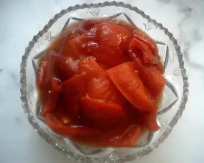 Перец болгарский в томатном соку