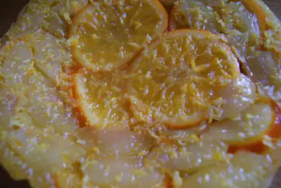 Апельсиновый пирог наоборот