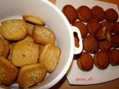 Хрустящее печенье с арахисовой пастой фото