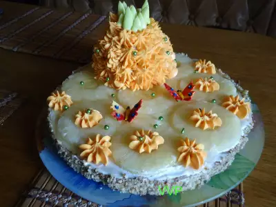 Торт ананас