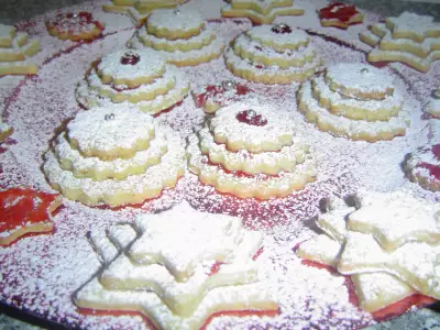 Рождественское печенье пирамидка plätzchen spitzbuben
