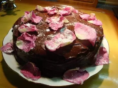 Торт "розовые лепестки"
