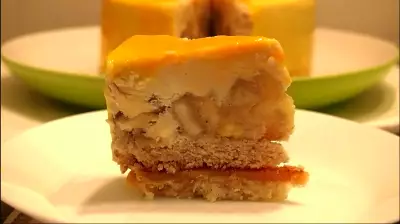 Торт мусс банан-карамель