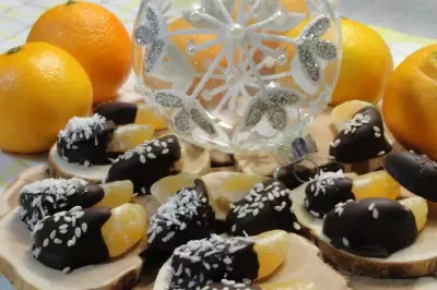 Мандарины в шоколаде - самый новогодний десерт