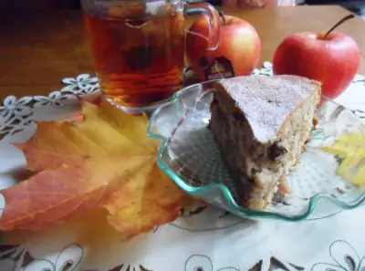 Овсяный пирог с яблоками "осенины" для светочки - svett66