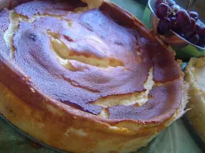 Творожный пирог с персиками käsekuchen mit pfirsichen