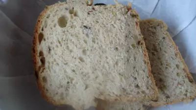 Хлеб с укропом, на закваске
