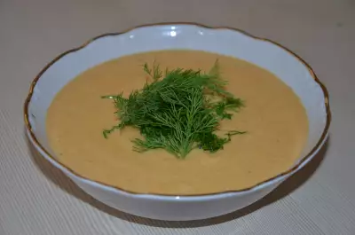 Крем-суп из лосося и апельсинов