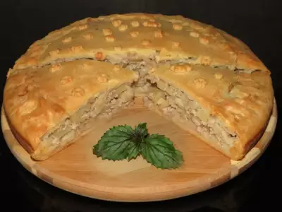 Мясной пирог по уральски  "фм - ужин для всей семьи за 150 рублей."