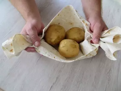 Пирог с картошкой из лаваша