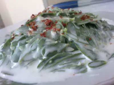 Портулак с йогуртом yoğurtlu semizotu salatası
