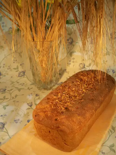 Хлеб овсяный с соевым соусом "kikkoman"