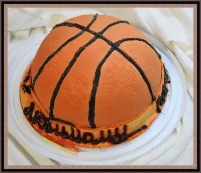 Торт "баскетбольный мяч"