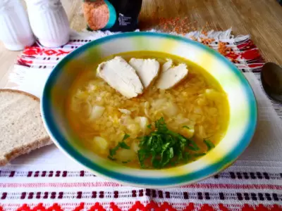 Суп с красной чечевицей и картофелем